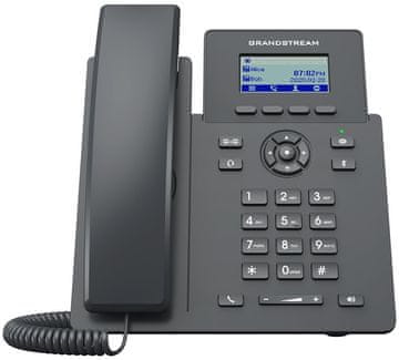 Grandstream GRP2601P/ telefon VoIP/ 2,21-palčni grafični barvni zaslon/ 2x SIP/ 2x LAN/ PoE