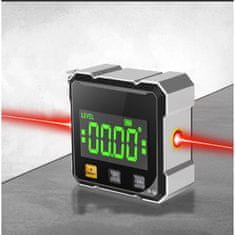 Vixson Magnetni digitalni merilnik kotov 360° z laserskim vodnikom, natančnost ±0,2° | DIGIVAGA