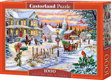 Castorland Puzzle Božično drevo prihaja 1000 kosov