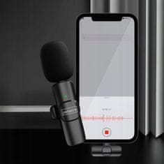 ZENWIRE Mini Brezžični Kondenzatorski Mikrofon Za Ovratnik Za Telefon Ali Računalnik Usb-C K1 Zenwire
