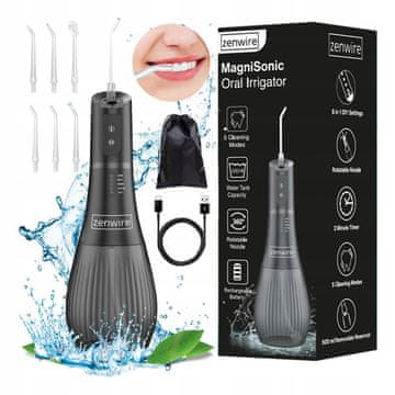ZENWIRE Prenosni Brezžični Zobni Irigator Za Ustno Votlino 500 Ml