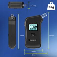 ZENWIRE Profesionalni Policijski Alkotester Digitalni Alkotester Za Domačo Rabo Torch 5X Ustnik Zenwire Mr806