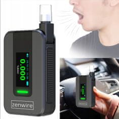 ZENWIRE Ai Professional Elektrokemijski Policijski Alkotest Brez Ustnika 6X Zenwire D1000 Ustniki
