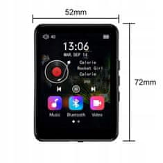 ZENWIRE Prenosni Mp3 Mp4 Predvajalnik Bluetooth Fm Radio Diktafon Sd Slušalke 36 Gb Zenwire P1