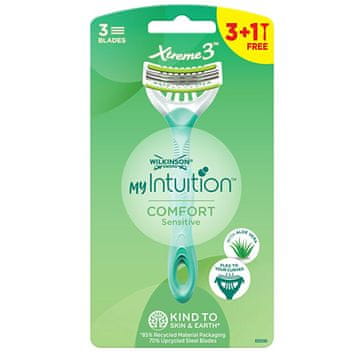Wilkinson Sword Brivnik za enkratno uporabo za ženske My Intuition Comfort Sensitive 3 + 1 kos