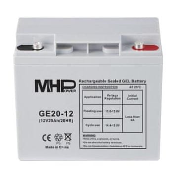 Carspa Baterija MHPower GE20-12 GEL, 12V/20Ah, T1-M5, globok cikel