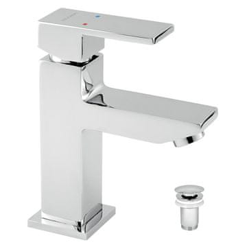 Titania Mešalnik za umivalnik Novaservis Titania CUBE LEVER STAND DRAIN CH 98803.0