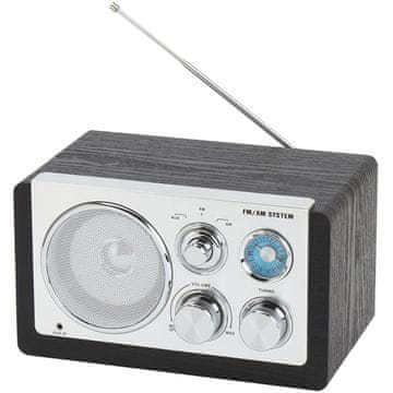 Denver AM/FM analogni radio Črna