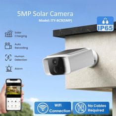 BOT Pametna zunanja kamera CS1 WiFi Tuya s sončnim panelom