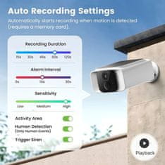 BOT Pametna zunanja kamera CS1 WiFi Tuya s sončnim panelom