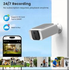 BOT Pametna zunanja kamera CS1 WiFi Tuya s sončnim panelom