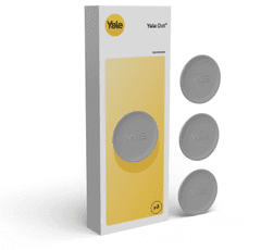 Yale Dot NFC oznaka za odklepanje pametnega ključavnice Yale Linis, 3 kos, srebrna