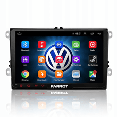 Farrot FARROT 2DIN multimedijski sistem Android 13 z 9" zaslonom, GPS in brezžično povezljivostjo