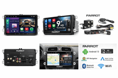 Farrot FARROT 2DIN multimedijski sistem Android 13 z 9" zaslonom, GPS in brezžično povezljivostjo