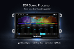 Farrot FARROT 2DIN multimedijski sistem Android 13 z 9" zaslonom, GPS in brezžično povezljivostjo