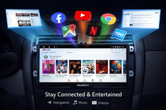 Farrot FARROT 2DIN multimedijski sistem Android 13 z 9" zaslonom, GPS in brezžično povezljivostjo