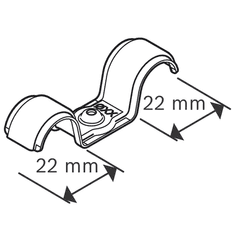 BOSCH Professional PRO EMD-22 kovinska kabelska prijemka, 50 kosov (1600A03C2N)