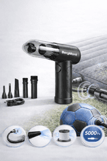 BergMont BergMont ročni brezžični avto sesalnik 5000Pa HEPA 2v1 – akumulatorski mini sesalnik s funkcijo pihanja za čiščenje avtomobila