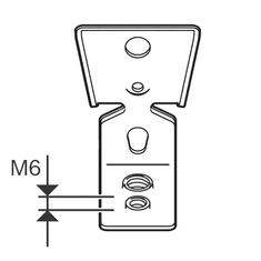 BOSCH Professional PRO FMI-M6/M8 kovinski stropni nosilec z notranjim navojem, 100 kosov (1600A03C2T)