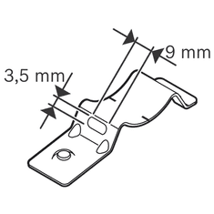 BOSCH Professional PRO EMT-B kovinski nosilec, 100 kosov (1600A03C2U)