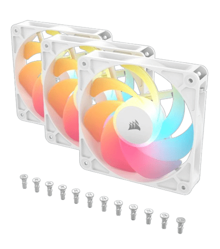 RS120-R ARGB 120mm PWM Reverse Fans Triple Pack sprednji pogled