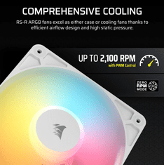 Corsair RS120-R ventilatorji, z obratnim rotorjem, 120mm, komplet treh kosov (CO-9050197-WW)