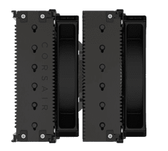 Corsair A115 zračni hladilnik za procesor, dvojni stolp, 2x 140mm, črni (CT-9010011-WW)