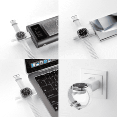 4smarts Qi2 Trident 3-v-1 brezžična polnilna postaja - za telefon, Samsung Watch in brezžične slušalke
