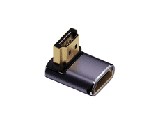 4smarts HDMI 8K kotni adapter komplet - 3× adapter + HDMI spojnik (siv)