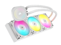 Corsair NAUTILUS 360 RS vodno hlajenje za procesor, ARGB, 360 mm, belo (CW-9060095-WW)