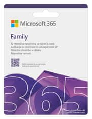 Microsoft Office 365 Family slovenska naročnina 1 leto za 6 uporabnikov