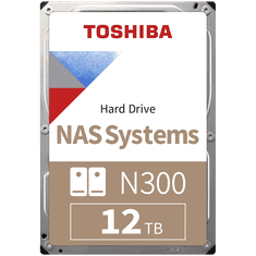 Toshiba N300 12 TB notranji trdi disk, CMR tehnologija, 8,89 cm (3,5), 7200 obratov/min (HDWG51CUZSVA)
