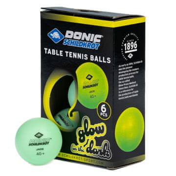 Schildkröt Schildkrot žogice za namizni tenis, ki se svetijo v temi, polietilenske, 40+, 6 kosov