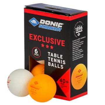 Schildkröt Schildkrot žogice za namizni tenis Exclusive 3-star Poly 40+ 6 kosov
