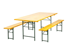 Green Bay garnitura gasilske mize in 2 klopi, 200x70 cm (056025)