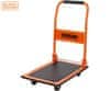 ročni transportni voziček, zložljiv, kovinski, nosilnost do 80kg, lahka teža 5.44kg, za vse transportne potrebe, črn, oranžen