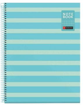 Miquelrius Zvezek A4, črtast, 80-listni, 90g, moder BETWEEN THE LINES, karton