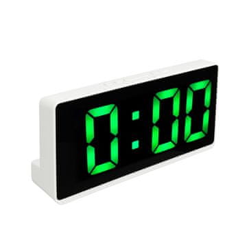 Aga Digitalna ura z budilko Zelena