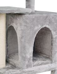 Aga Praskalnik za mačke 42x49x136 cm Siv