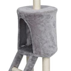 Aga Praskalnik za mačke 55x34x139 cm Siv