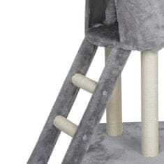 Aga Praskalnik za mačke 55x34x139 cm Siv