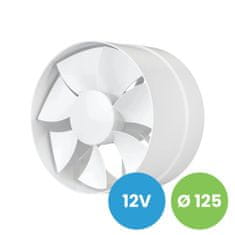 AKVAVENT PROFIT 5 12V, Kanalski aksialni ventilator z nizko napetostjo SB D125