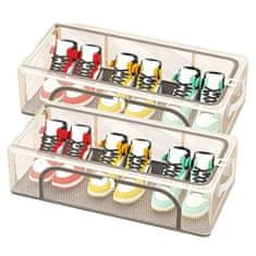 HOME & MARKER® Prozorna zložljiva škatla za shranjevanje čevljev, PVC, 40 x 30 x 21 cm | DURASTOR