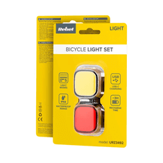 Rebel Svetilka za kolo LED USB zadnja sprednja kolesarska luč