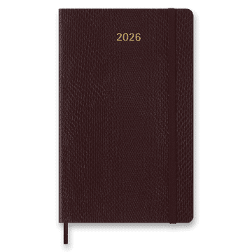 Moleskine Precious & Ethical Diary 2026 - mehke platnice, L, tedenski, bordo