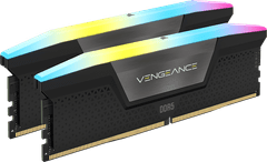 Corsair Vengeance 32GB pomnilnik, 2x16GB, DDR5, RGB, črn (CMH32GX5M2B6000Z38)