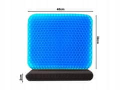 Verkgroup Ortopedska gel blazina za sedenje podloga sedeža 40x34cm