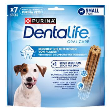 DentaLife Small priboljški za pse s piščancem, 7-12 kg, 6x115 g