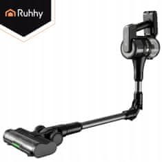 Ruhhy 400W aku. 7x2200mAh brezžični pokončni sesalnik LED 35kPa črn LunPro