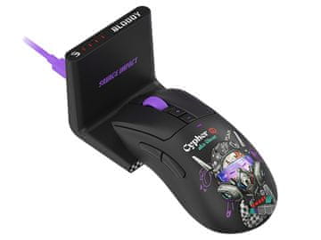 EMAVO Miška Bloody R73 Ultra Duo Wrls 2,4G+USB Cypher Ghost